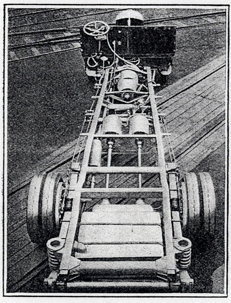 chassis showing gas-electric drive